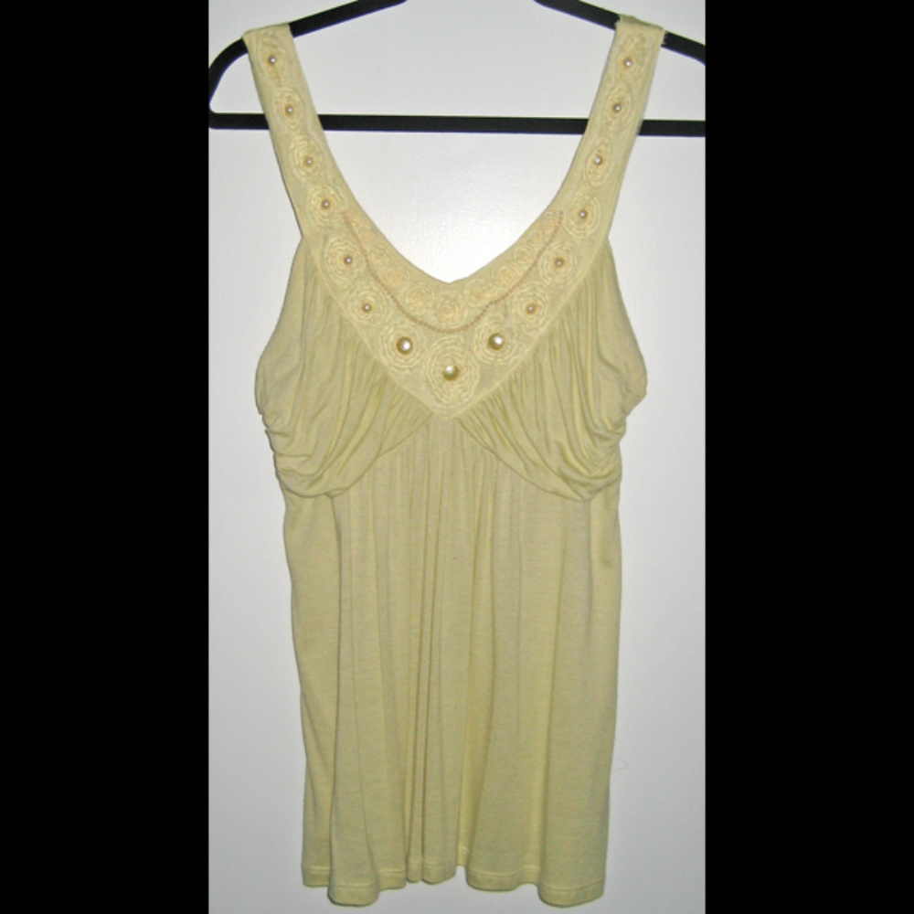 Soprano very flirty embellished tank